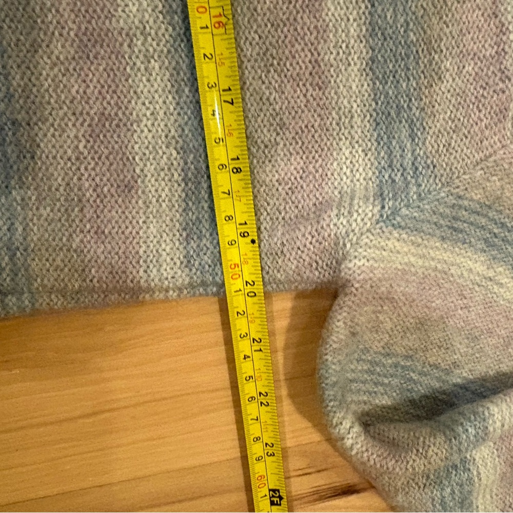 Vintage Robert Bruce Wool Blend Men's Sweater - Blue and Gray size Large - Picture 4 of 5